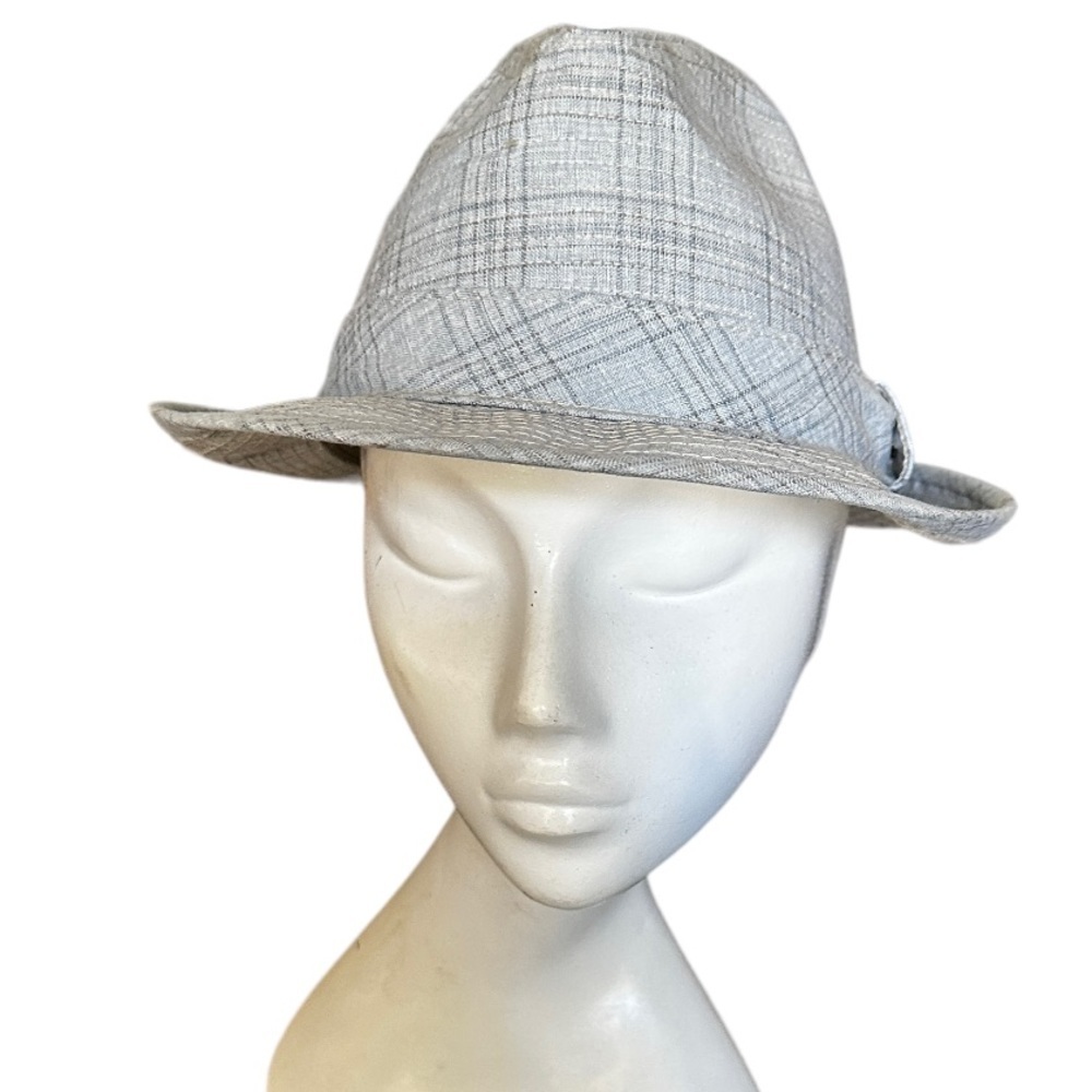 Vintage Custom Made Bee Hats Blue Fedora